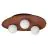 Ledvance Decor Mur et Plafonnier Nest Brun | Convient pour 3x G9