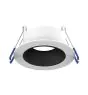 Noxion LED Spot Ares Diep ring Wit - met Binnenring Zwart | Zaagmaat 68mm - incl. GU10 Fitting